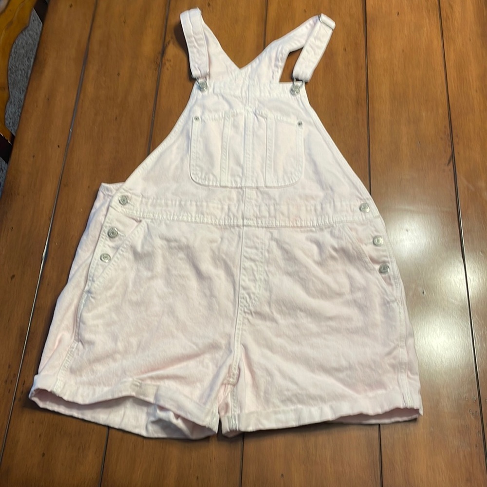 Light Pink Overall Shorts